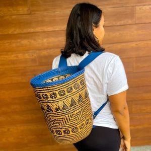 Hand-Woven, Authentic, Leather Beach Bag From Bali